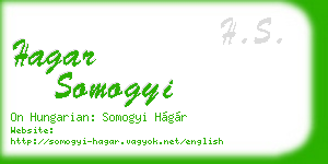 hagar somogyi business card